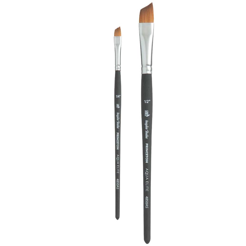 Princeton Aqua-Elite Series 4850 Synthetic Kolinsky - Angle Shader Set of 2