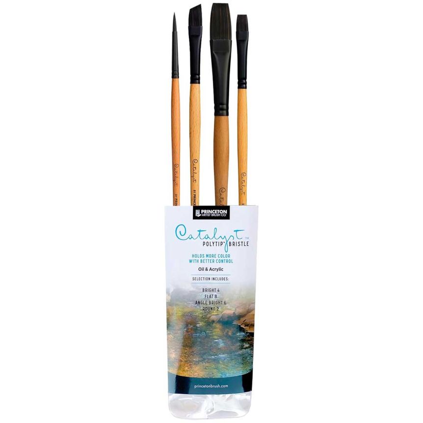 Princeton Catalyst Polytip Bristle Brushes - Pro Set of 4