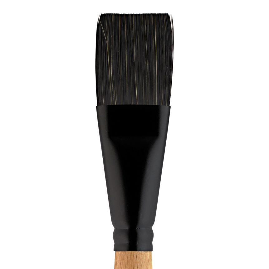 Princeton Catalyst Polytip Bristle Short Handle Flat Shader #6