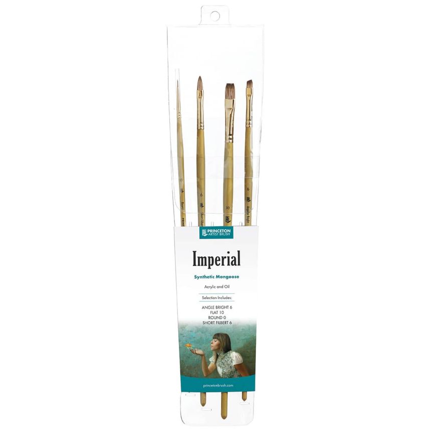Princeton Imperial Series 6600 Synthetic Mongoose Pro Brush Set of 4
