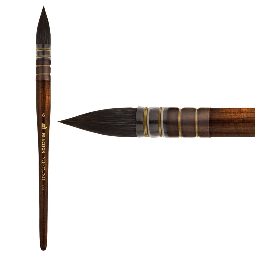 Princeton Neptune 4750 Synthetic Squirrel #6 Quill Brush
