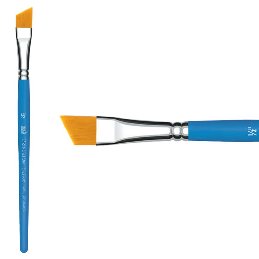 Princeton Short Handle 3750 Select 1/2" Angle Shader