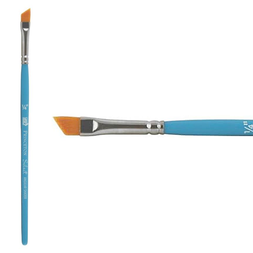 Princeton Short Handle 3750 Select 1/4" Angle Shader