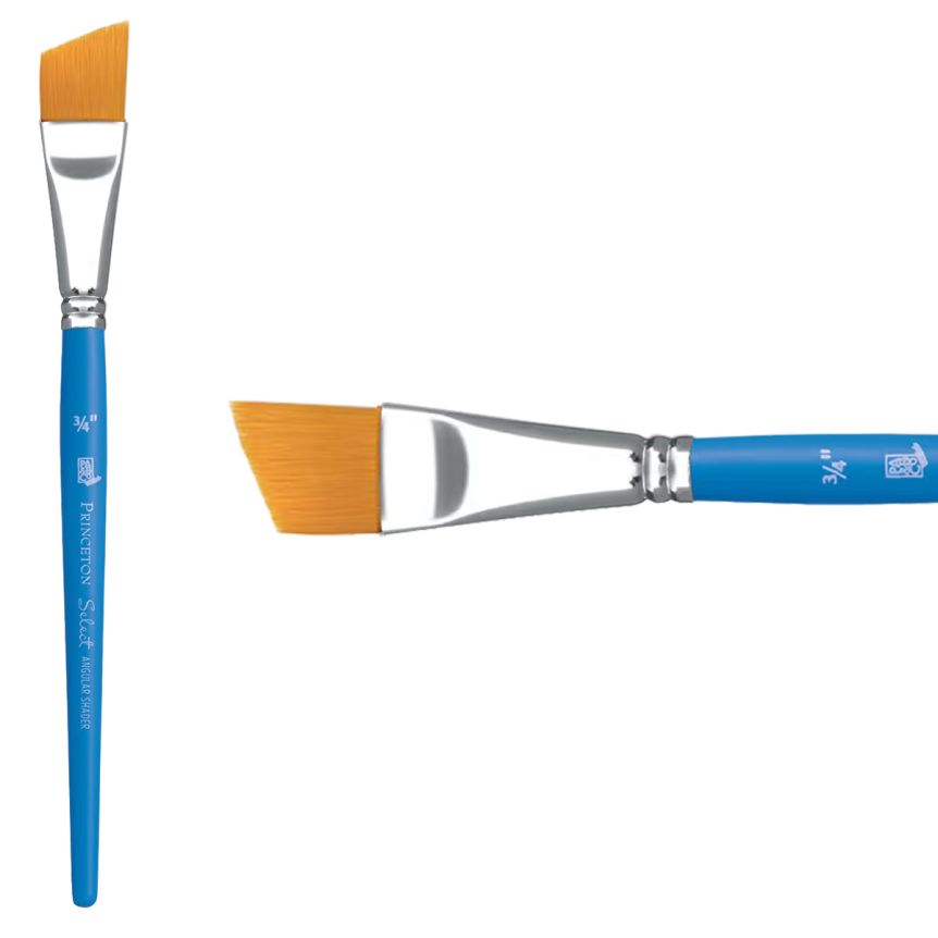 Princeton Short Handle 3750 Select 3/4" Angle Shader
