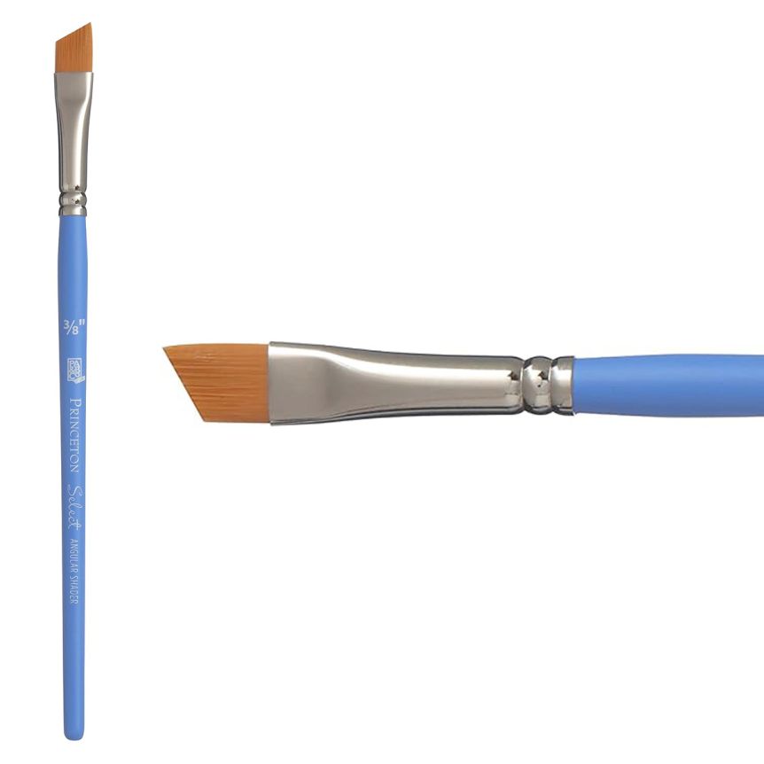 Princeton Short Handle 3750 Select 3/8" Angle Shader