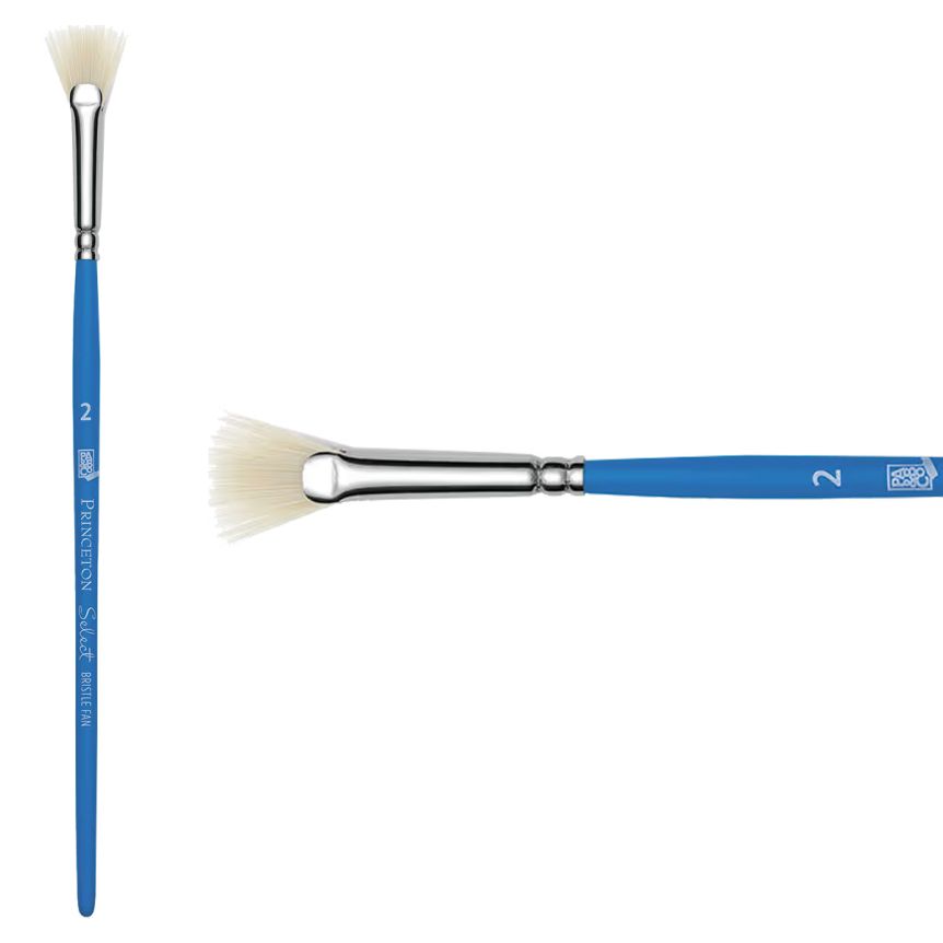 Princeton Short Handle 3750 Select #2 Bristle Fan