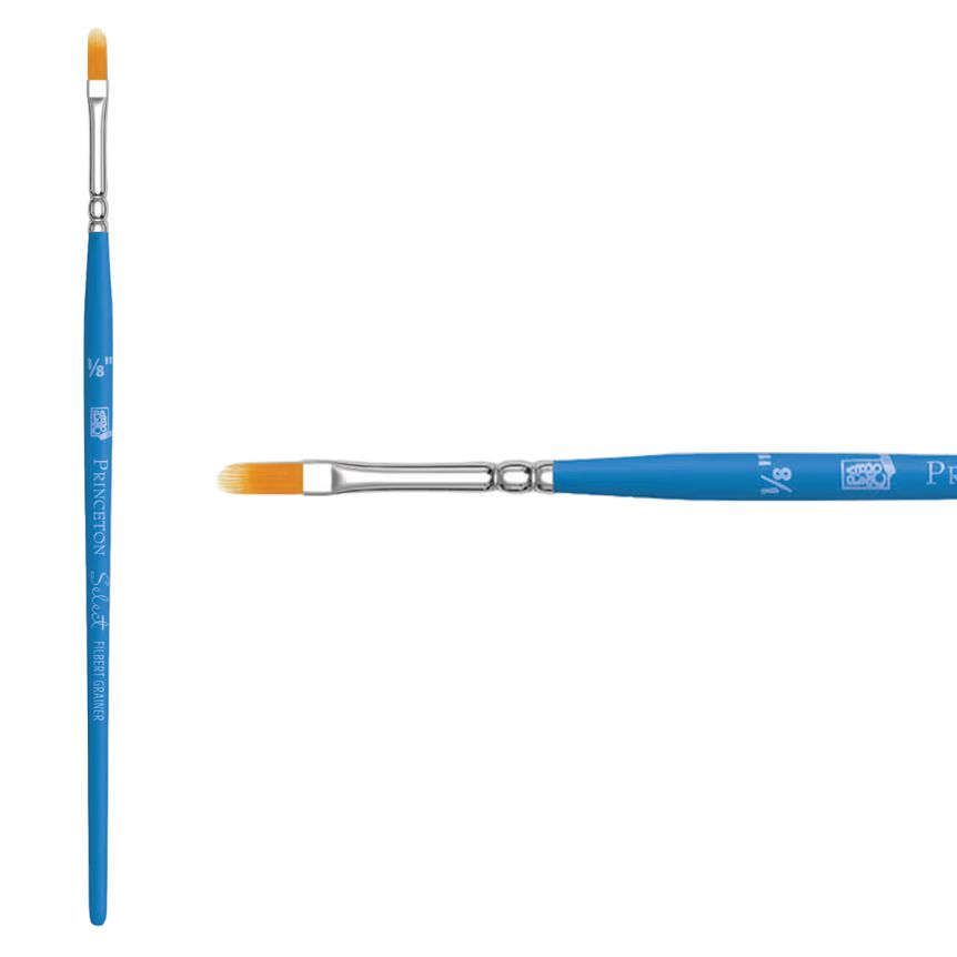 Princeton Short Handle 3750 Select 1/8" Filbert Grainer