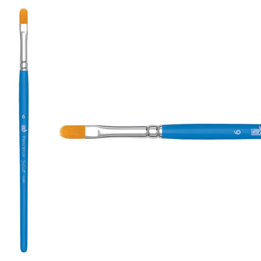 Princeton Short Handle 3750 Select #6 Filbert