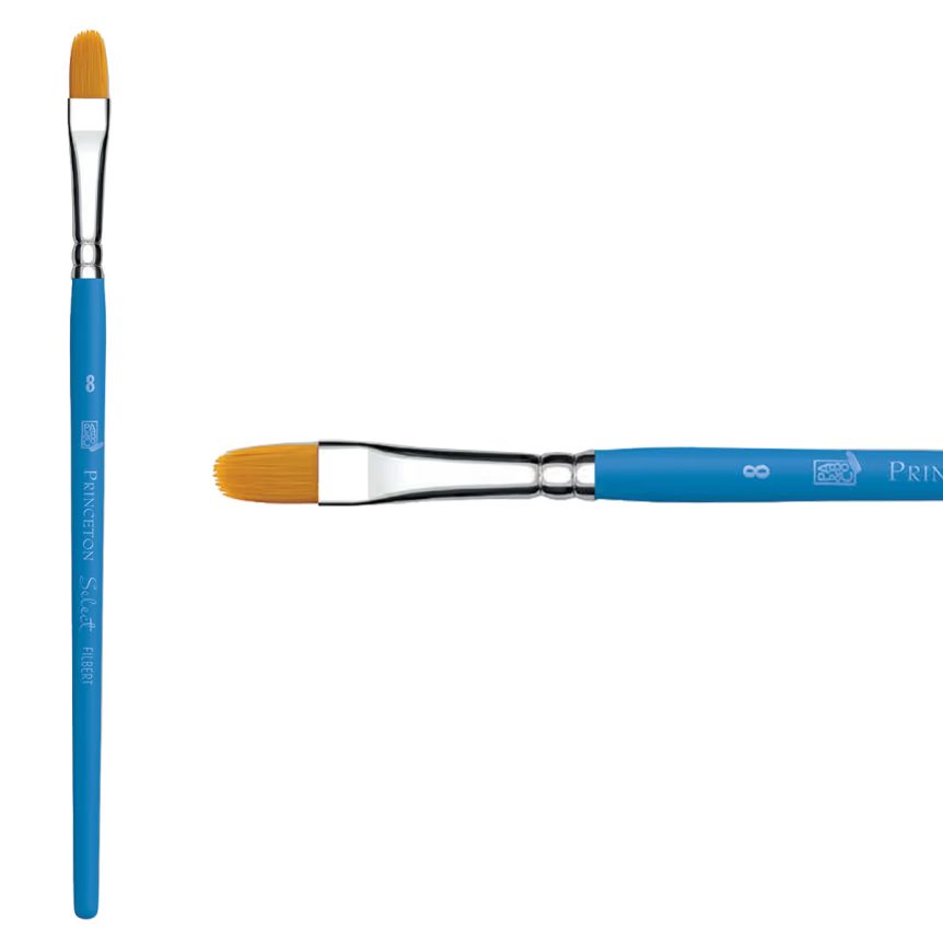 Princeton Short Handle 3750 Select #8 Filbert
