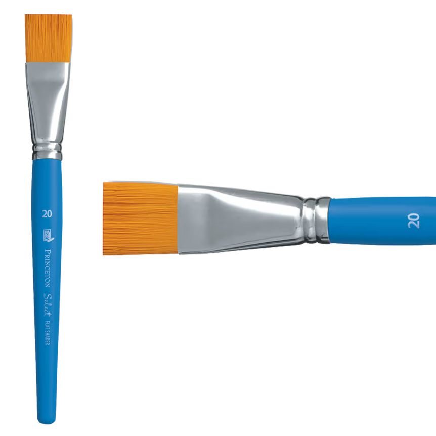 Princeton Short Handle 3750 Select #20 Flat Shader
