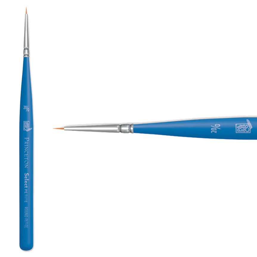 Princeton Short Handle 3750 Select #20/0 Round Petite