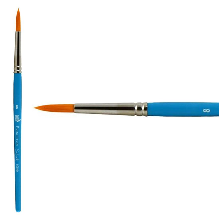 Princeton Short Handle 3750 Select #8 Round