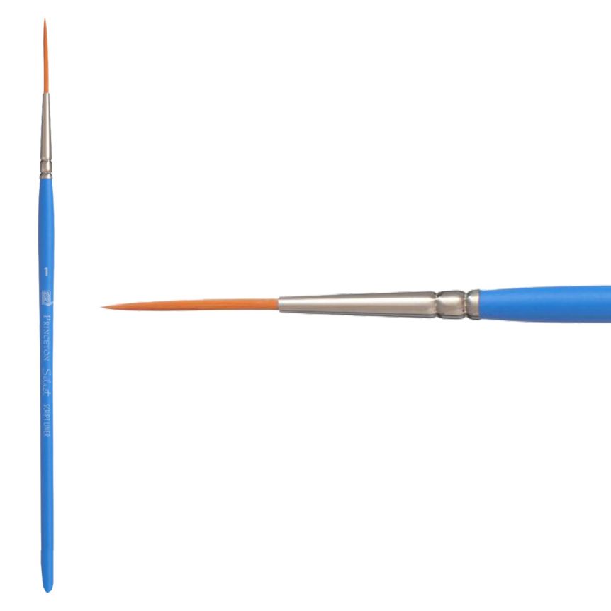 Princeton Short Handle 3750 Select #1 Script Liner
