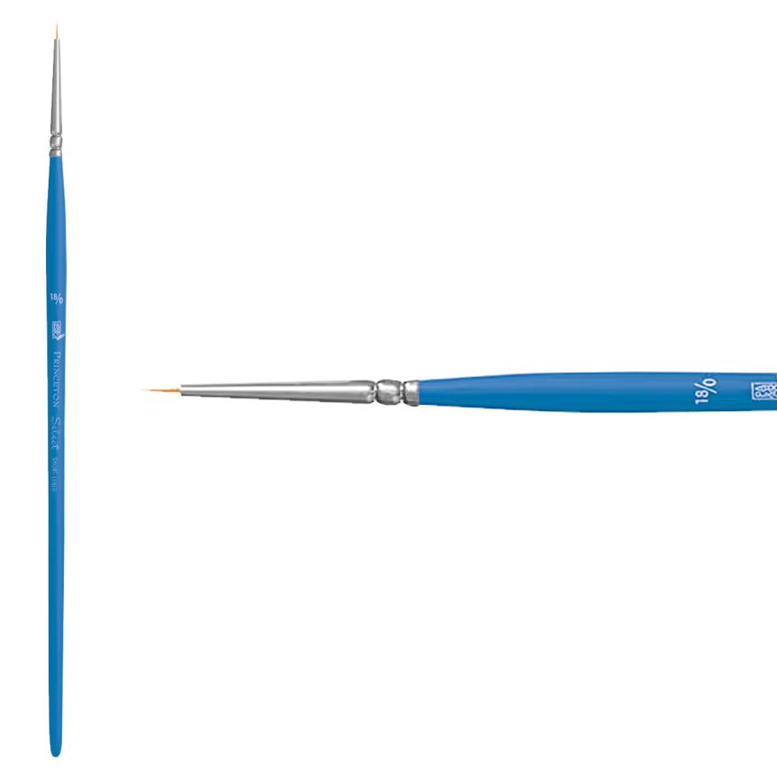 Princeton Short Handle 3750 Select #18/0 Short Liner
