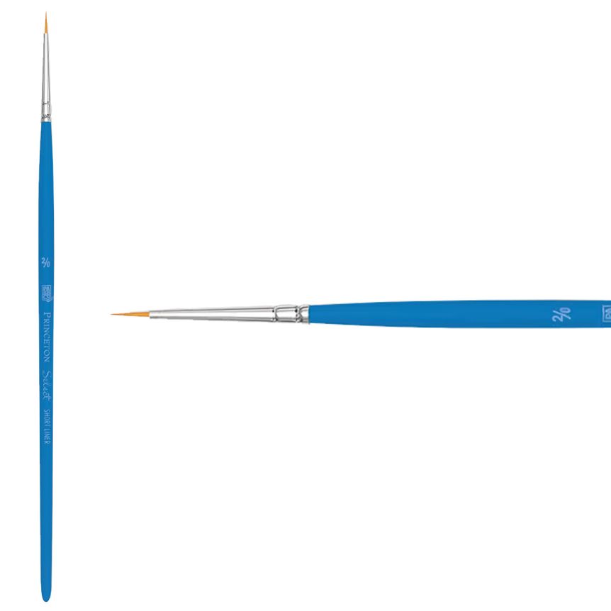 Princeton Short Handle 3750 Select #2/0 Short Liner