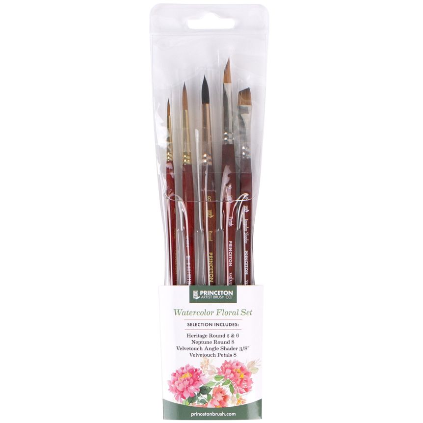 Princeton Floral Watercolor Brush Set of 5