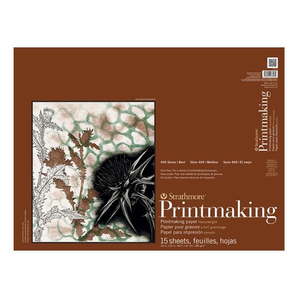 Strathmore 400 Series Printmaking Pad 18x24in - 15 pages Glue Bound 