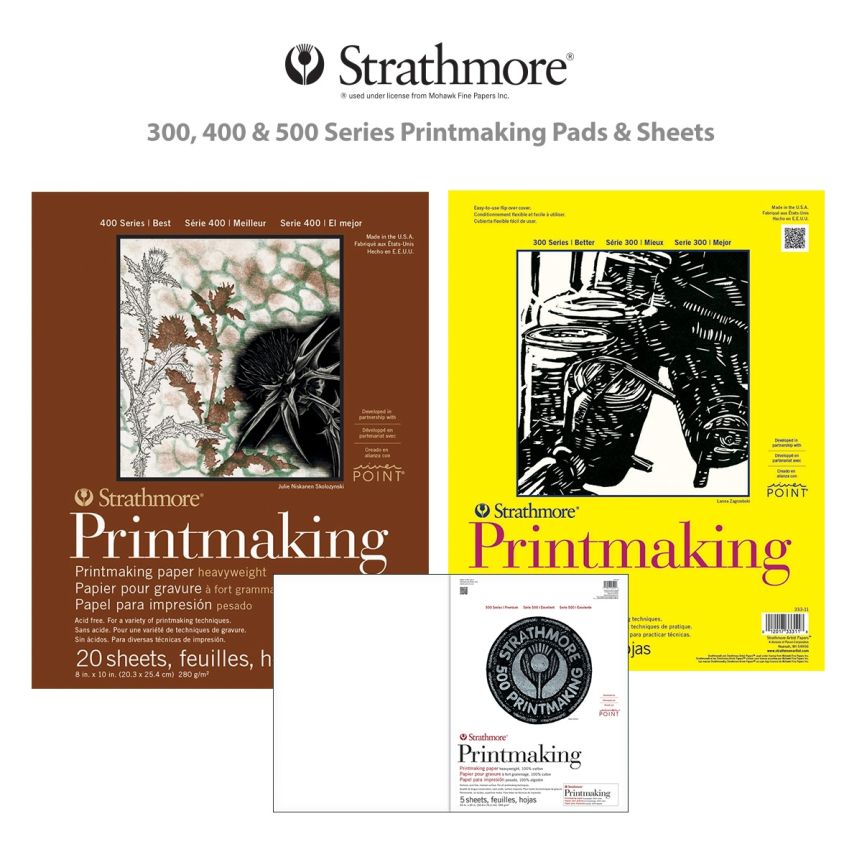 Strathmore 300 & 400 Series Printmaking Papers & Pads