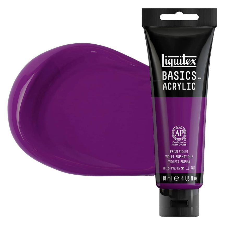 Liquitex Basics Acrylic Paint - Prism Violet, 4oz Tube