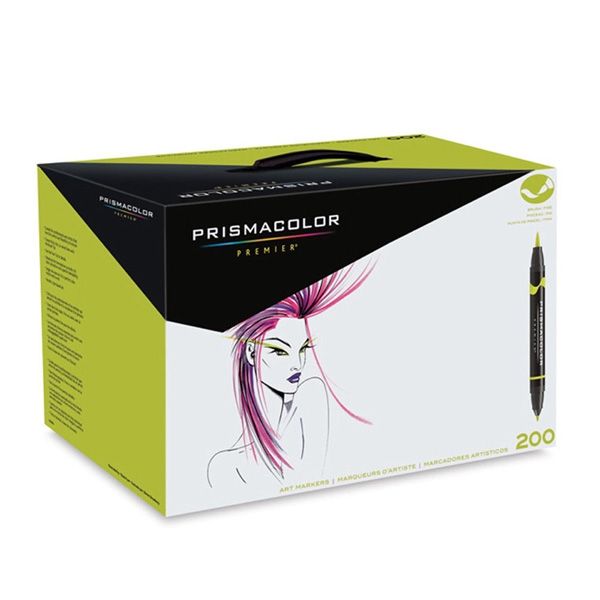Prismacolor Double-Ended Brush Tip Markers <font color="#ff00000;"><strong>NEW!</strong></font> Complete Set of 200 - Assorted Colors