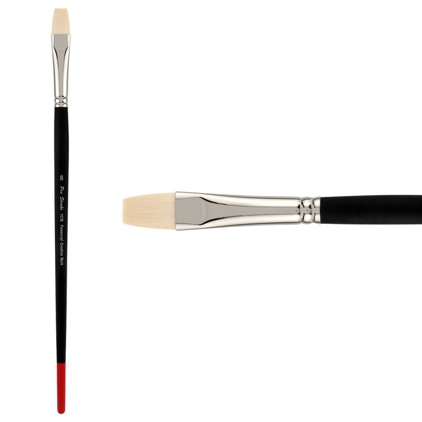 Creative Mark Pro-Stroke Powercryl Acrylic Brush, Bright #8