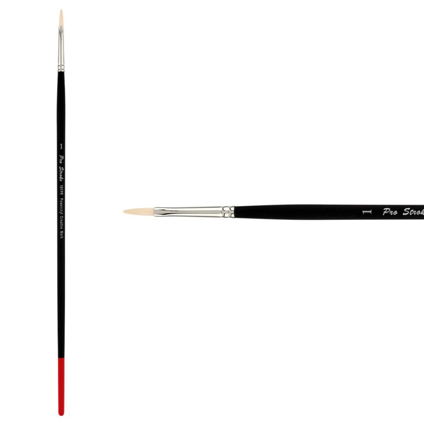 Creative Mark Pro-Stroke Powercryl Acrylic Brush, Filbert #1