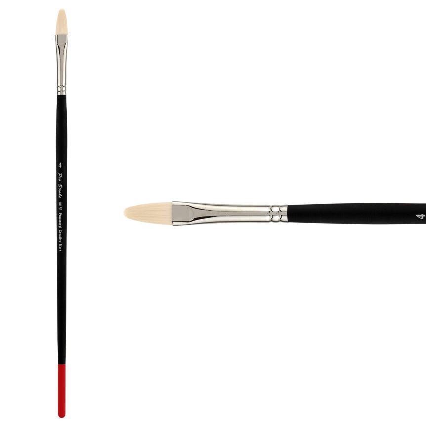 Creative Mark Pro-Stroke Powercryl Acrylic Brush, Filbert #4