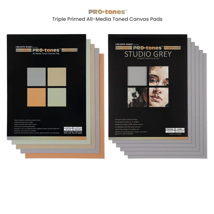 ProTones Non-Reflective All-Media Cottton Canvas Panels