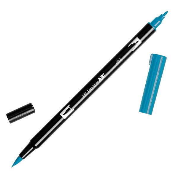 Tombow Dual Brush Pen Process Blue