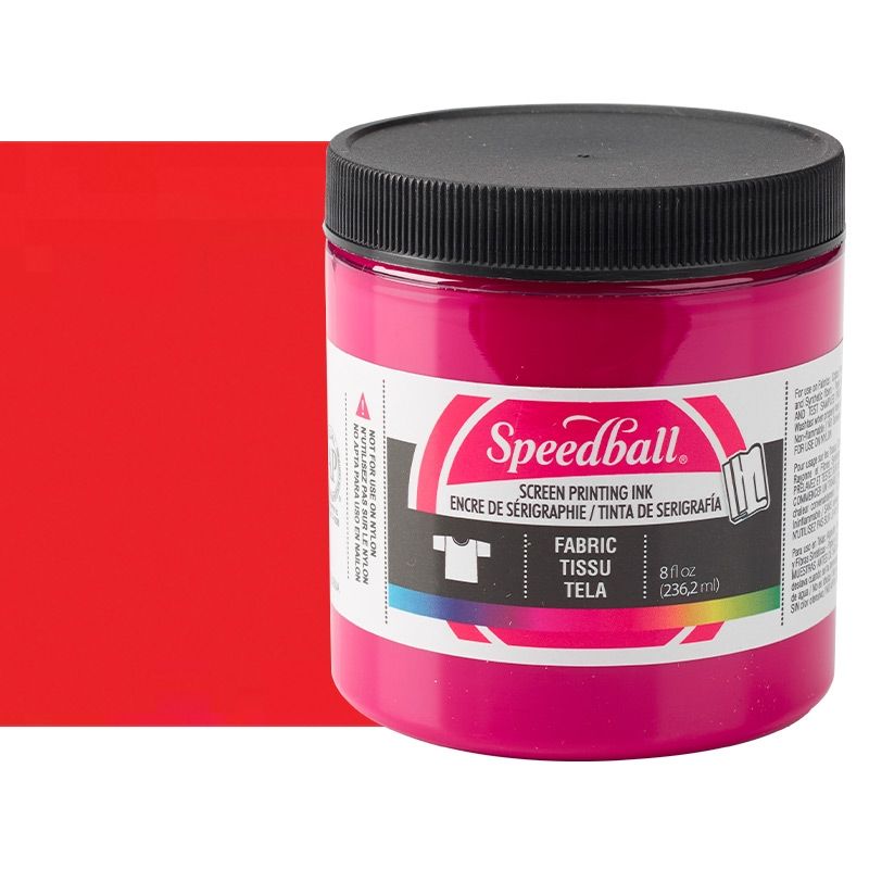 Speedball Fabric Screen Printing Ink - Fluorescent Hot Pink, 8 oz