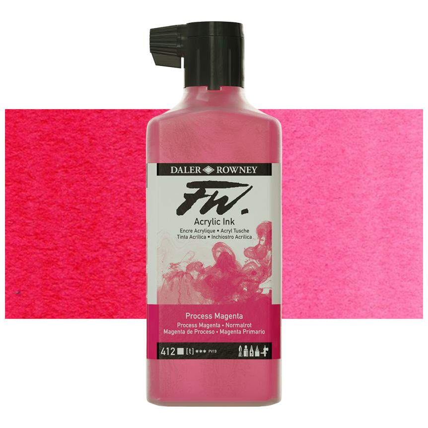 FW Acrylic Ink 180ml Process Magenta