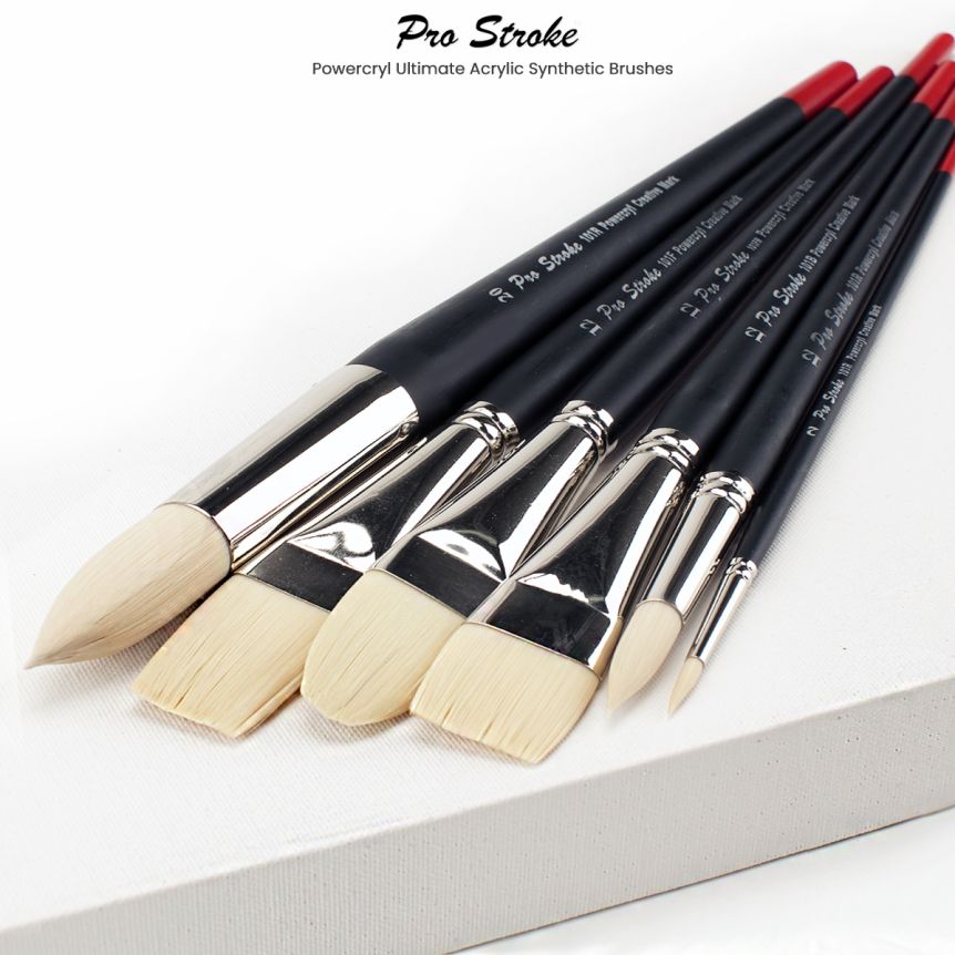 Pro Stroke Powercryl Ultimate Acrylic Brushes by Creative Mark