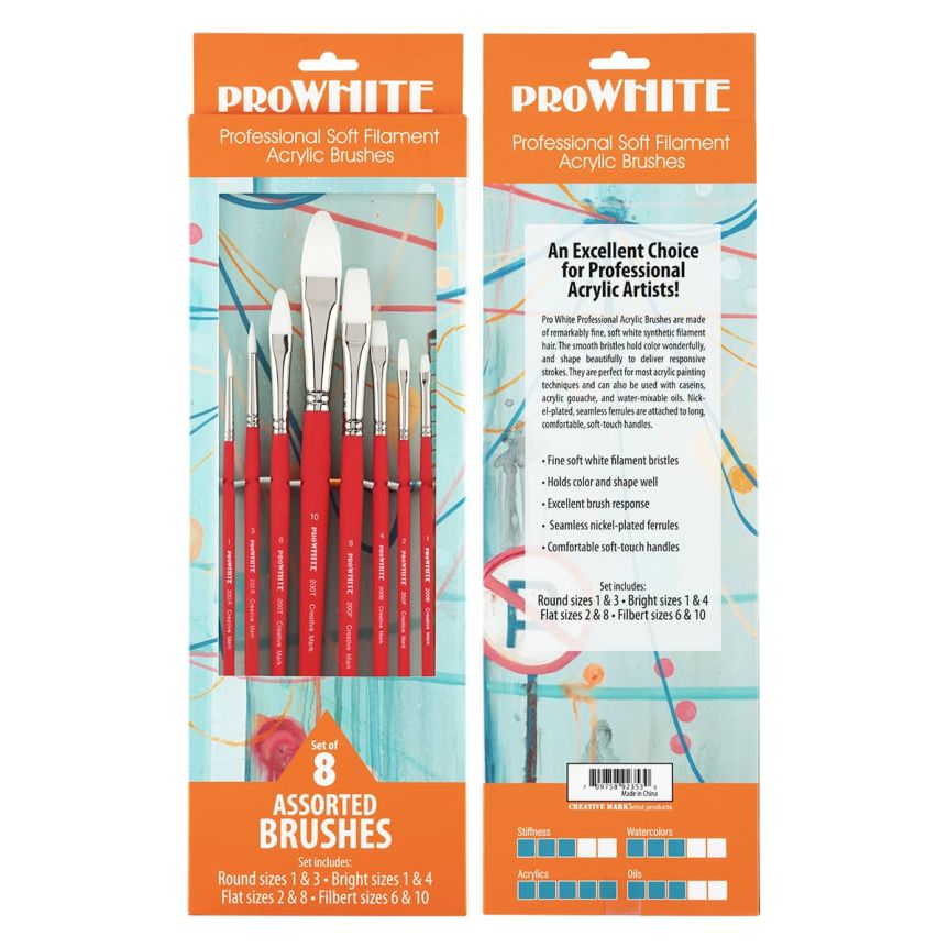 ProWhite Professional Brush Set of 8
