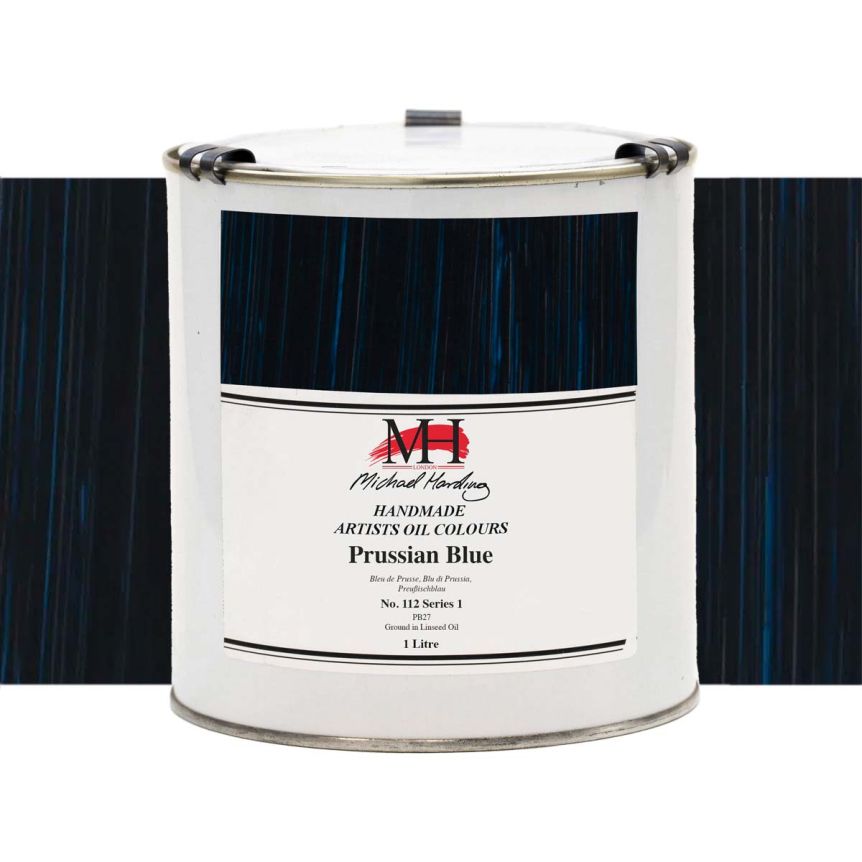 Michael Harding Oil Color - Prussian Blue, 1 Liter Can