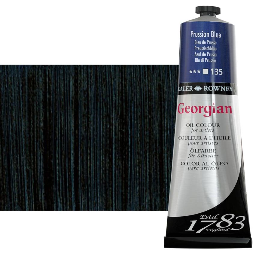 Daler-Rowney Georgian Oil Color 225ml Tube - Prussian Blue