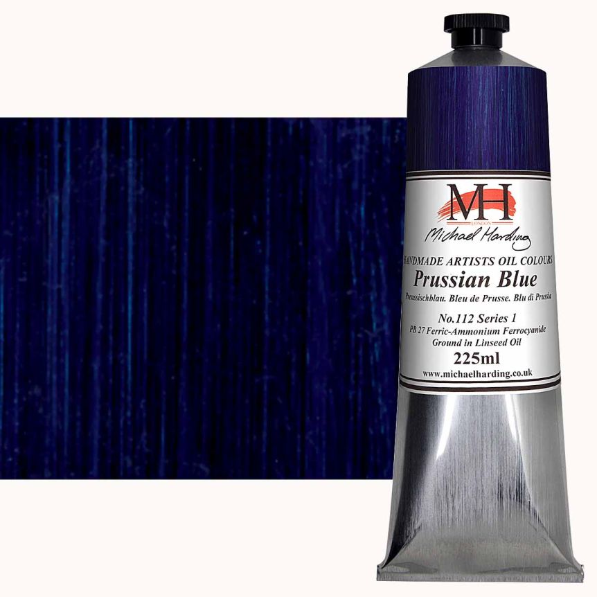 Michael Harding Handmade Artists Oil Color 225ml - Prussian Blue