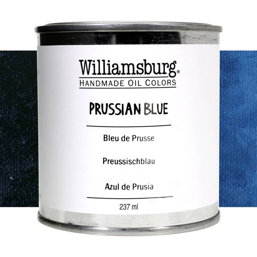 Williamsburg Handmade Oil Paint - Prussian Blue, 237ml
