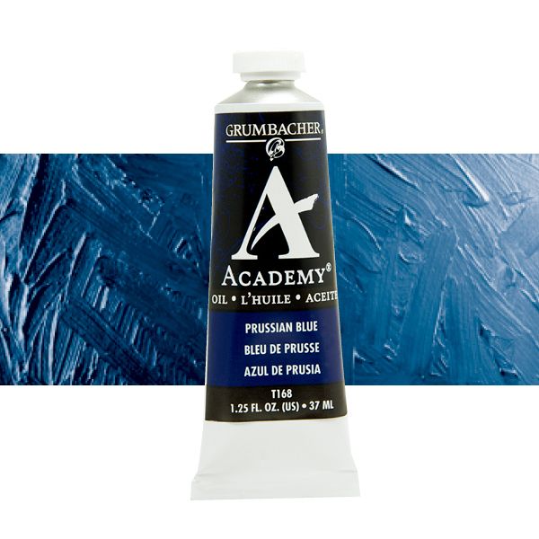 Grumbacher Academy Oil Color 37 ml Tube - Prussian Blue