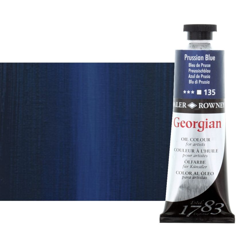 Daler-Rowney Georgian Oil Color 75ml Tube - Prussian Blue
