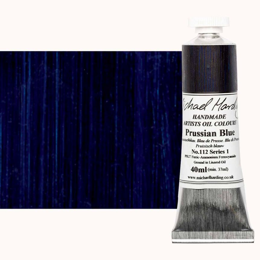 Michael Harding Oil Color- Prussian Blue, 40ml Tube