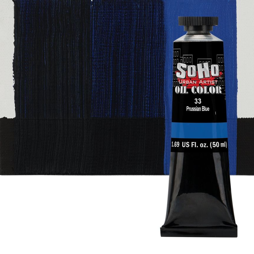SoHo Artist Oil Color Prussian Blue 50ml Tube