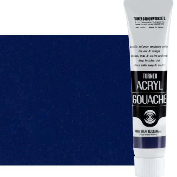 Turner Artist Acryl Gouache - Prussian Blue Hue, 100ml