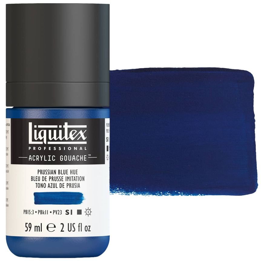 Liquitex Professional Acrylic Gouache - Prussian Blue Hue, 2oz Bottle