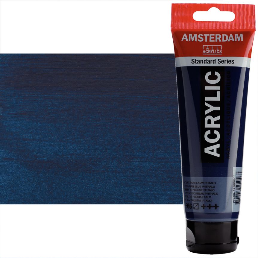 Amsterdam Standard Series Acrylic Paints - Prussian Blue Phthalo, 120ml