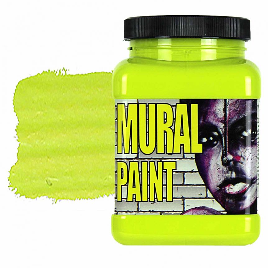 Chroma Mural Paint - Psychedelic (Yellow Green), 16oz