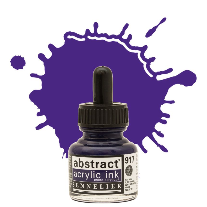 Sennelier Abstract Acrylic Ink - Purple, 30ml