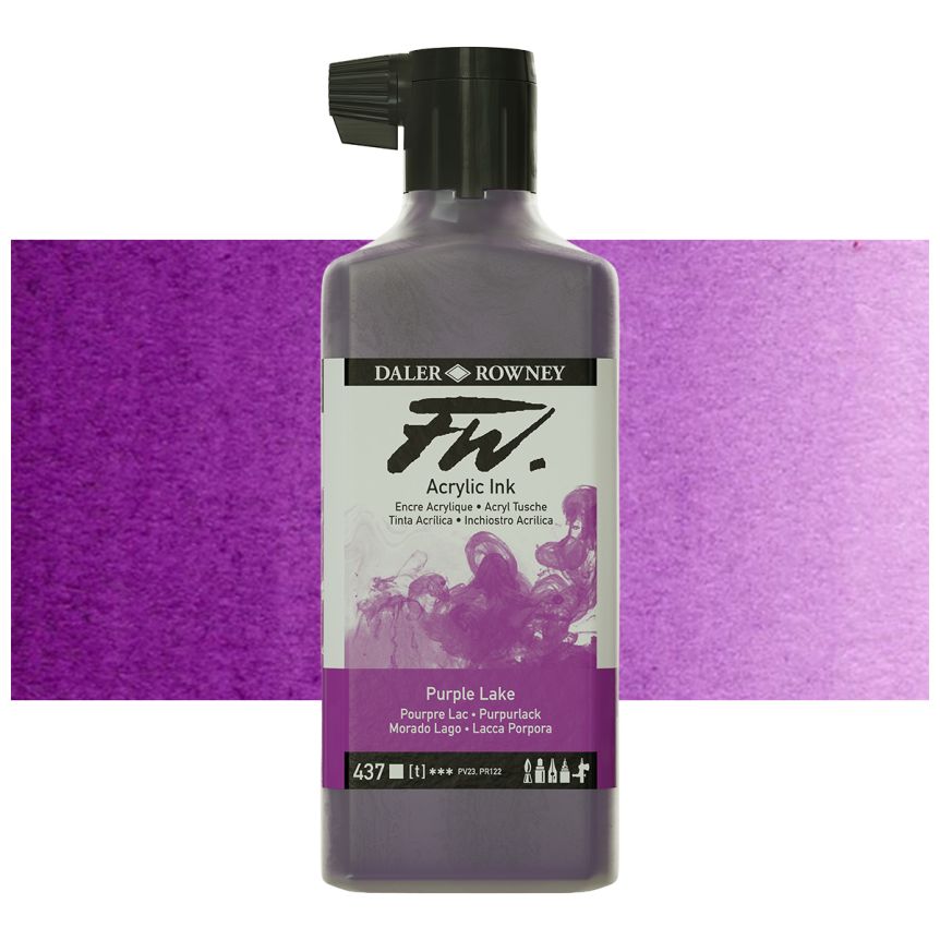 FW Acrylic Ink 180ml Purple Lake