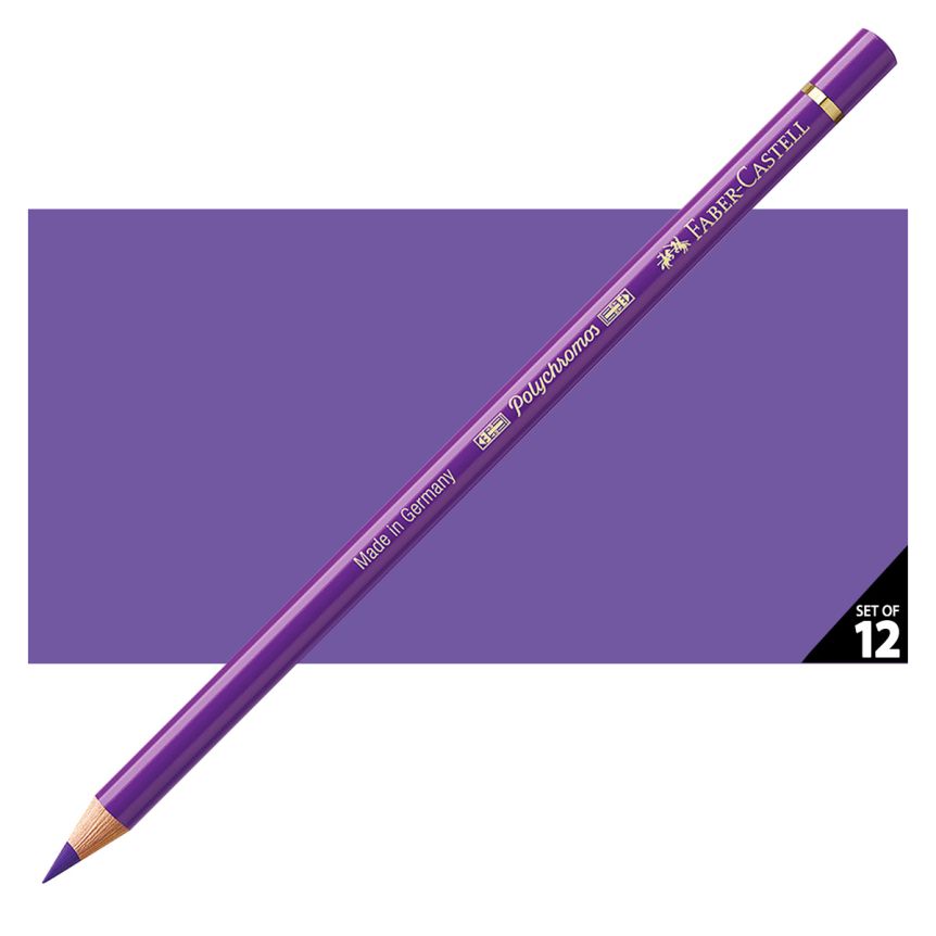 Faber-Castell Polychromos Pencil, No. 136 - Purple Violet (Box of 12)