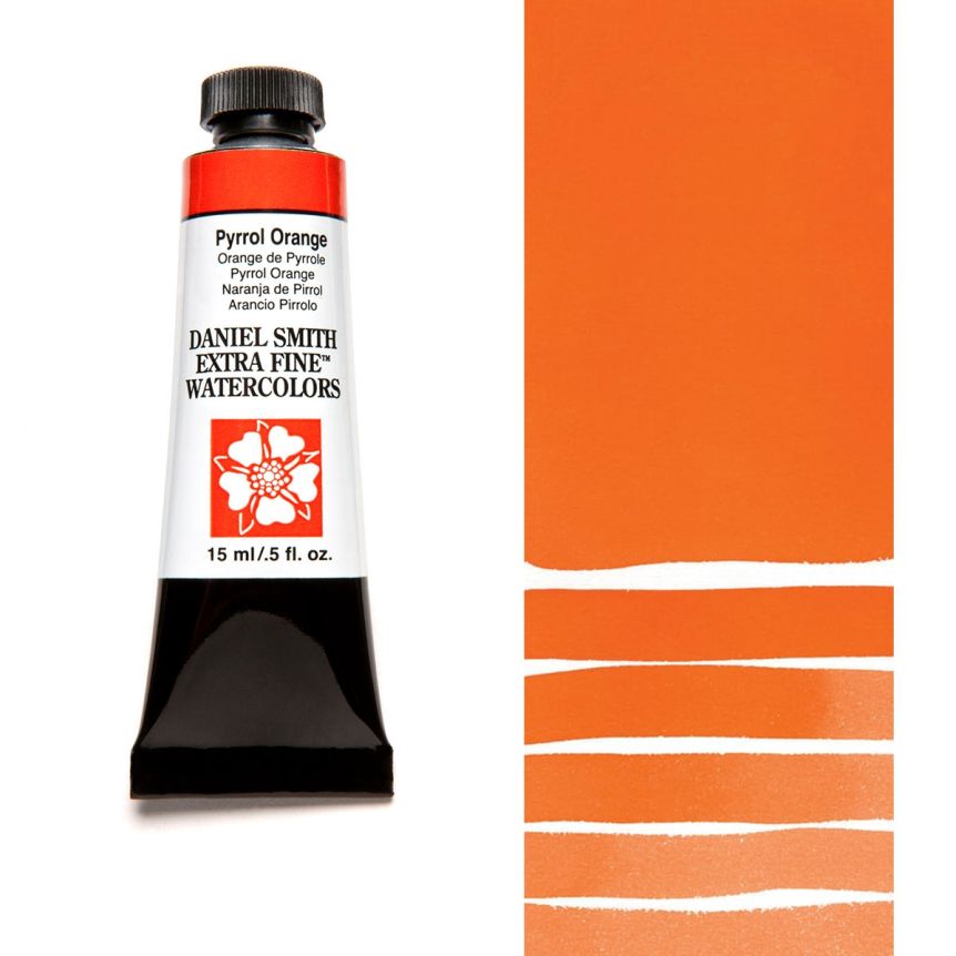 Daniel Smith Extra Fine Watercolors - Pyrrol Orange, 15 ml Tube