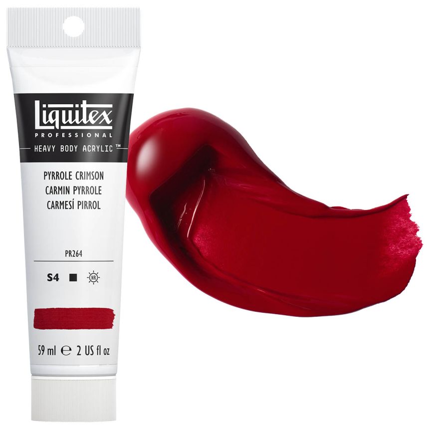 Liquitex Heavy Body Acrylic - Pyrrole Crimson, 2oz Tube